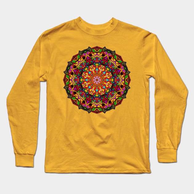 Indigo Child Mandala Long Sleeve T-Shirt by Shumlosh